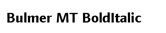 Bulmer MT Regular