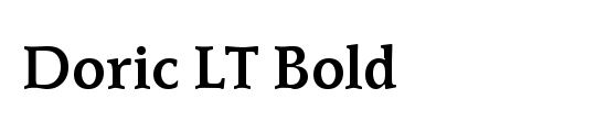 Doric LT Bold