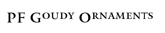 PF Goudy Ornaments