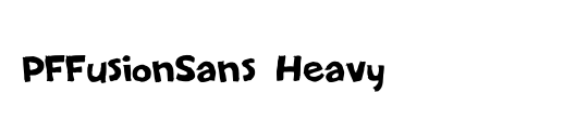 PFFusionSans Heavy
