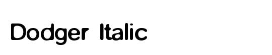 Dodger Italic