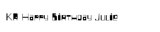 KR Happy Birthday Julie