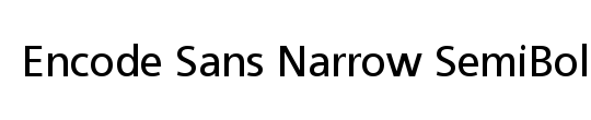 Encode Sans Narrow