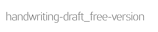 handwriting-draft_free-version
