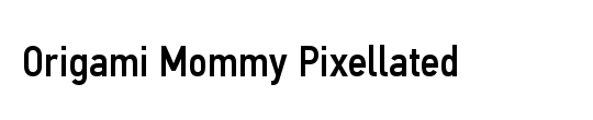 Origami Mommy Pixellated