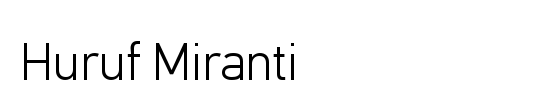 Huruf Miranti