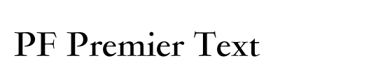PF Premier Text