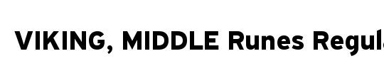VIKING, MIDDLE Runes