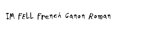 IM FELL French Canon