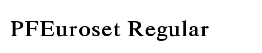 PFEuroset Regular