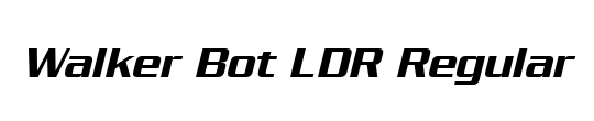 Walker Bot LDR
