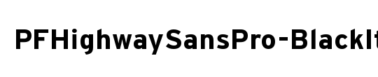 PF Highway Sans Pro