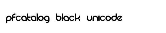 PFCatalog Black Unicode