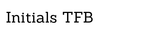 Initials TFB