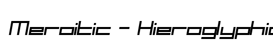 Meroitic - Hieroglyphics