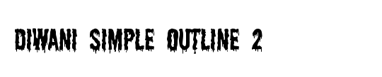 Diwani Simple Outline 2