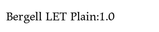 Bergell LET