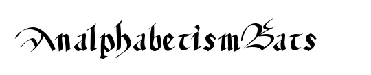 AnalphabetismBats