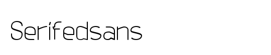 Serifedsans