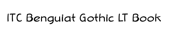 BenguiatGothic LT Book