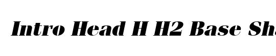 Intro Head H