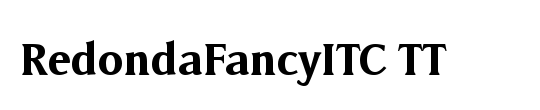 RedondaFancyITC TT