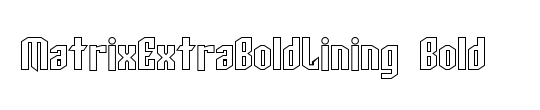 MatrixExtraBoldLining