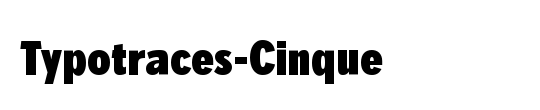 Typotraces-Cinque