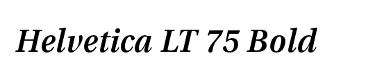 HelveticaNeue LT 55 Roman