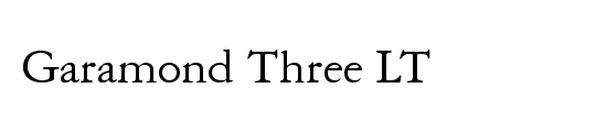 Garamond 3 LT