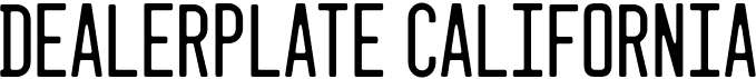 Dealerplate California