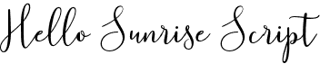 Hello Sunrise Script