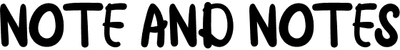 Note And Notes