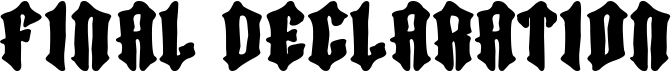 Final Declaration