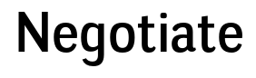 Negotiate