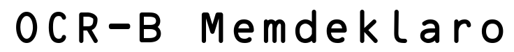 OCR-B Memdeklaro