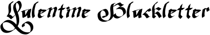 Valentine Blackletter