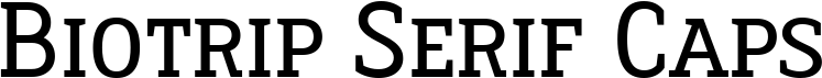 Biotrip Serif Caps