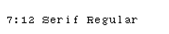7:12 Serif