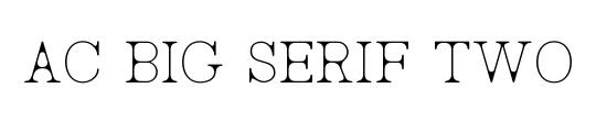 AC Big Serif