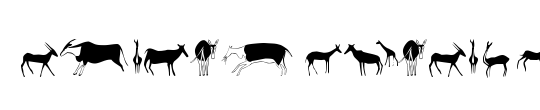 Afrika RockArt F Animals1
