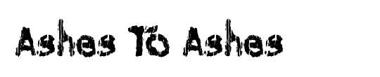 Ashes To Ashes