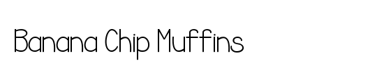 Banana Chip Muffins