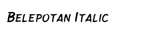 Belepotan Italic