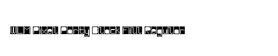 WLM Pixel Party Black Fill