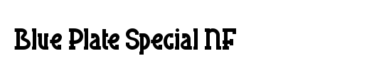 Blue Plate Special NF