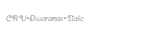 CRU-Dissaramas-Italic