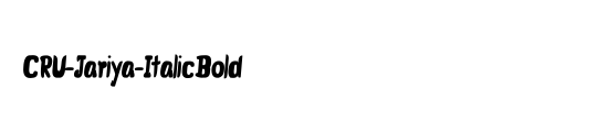CRU-Jariya-Italic Bold