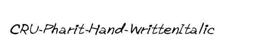 CRU-Pharit-Hand-WrittenItalic
