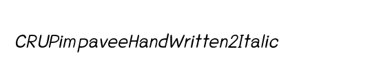 CRUPimpaveeHandWritten2Italic